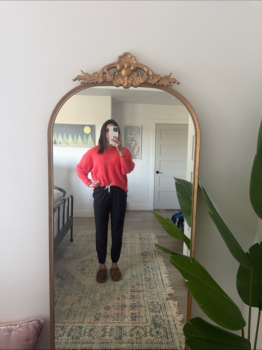 Coral Pink Pullover Sweater